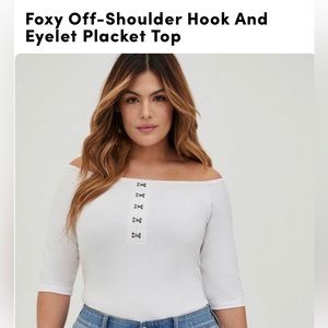 Foxy off shoulder top